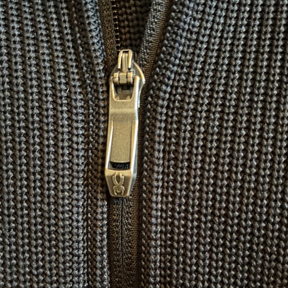 Spyder Black Zip Up Sweater with Athletic Style - Picture 3 of 9